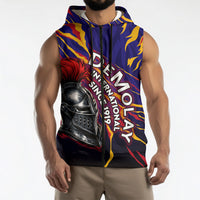 DeMolay 1919 Sleeveless Zip Hoodie Knight Faith Unto Death Graphic Art