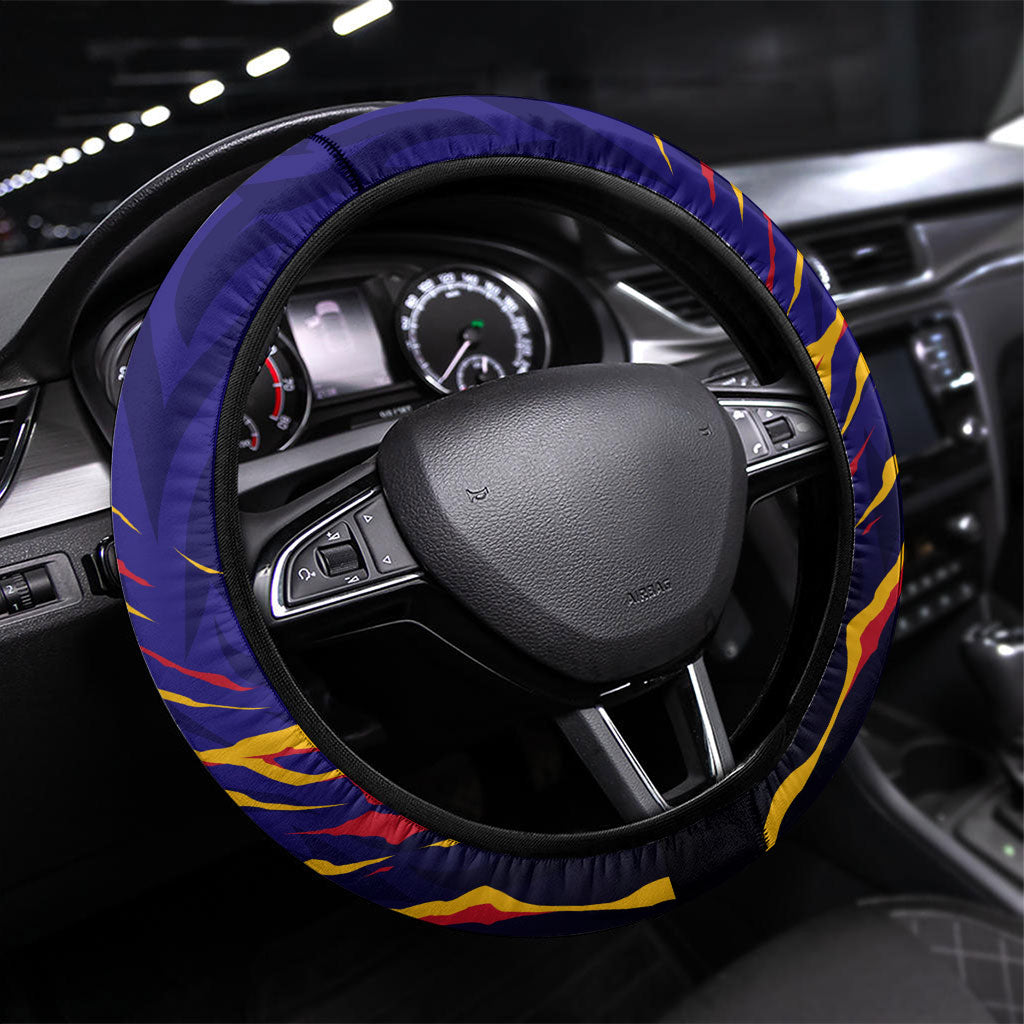 DeMolay 1919 Steering Wheel Cover Knight Faith Unto Death Graphic Art