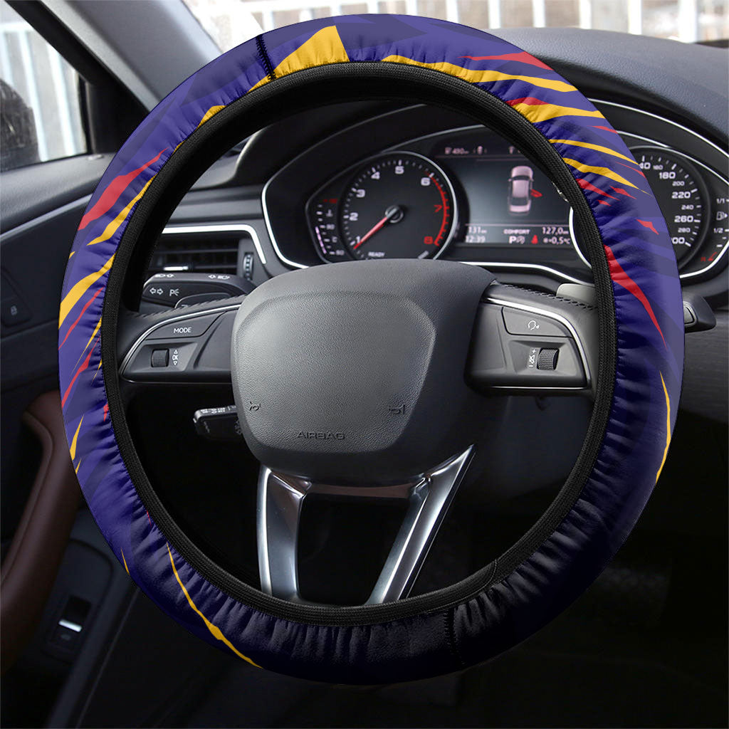 DeMolay 1919 Steering Wheel Cover Knight Faith Unto Death Graphic Art