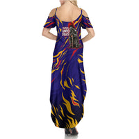DeMolay 1919 Summer Maxi Dress Knight Faith Unto Death Graphic Art