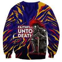 DeMolay 1919 Sweatshirt Knight Faith Unto Death Graphic Art