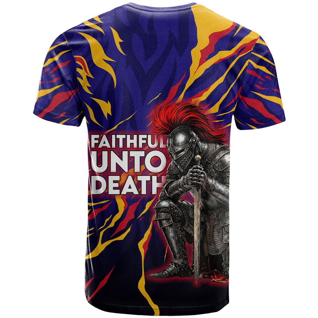 DeMolay 1919 T Shirt Knight Faith Unto Death Graphic Art