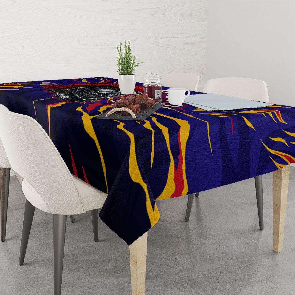 DeMolay 1919 Tablecloth Knight Faith Unto Death Graphic Art