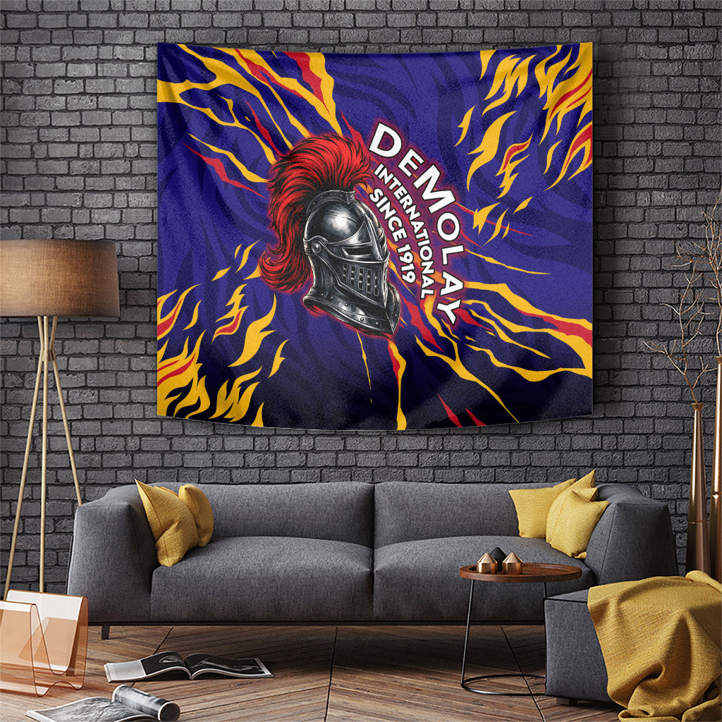 DeMolay 1919 Tapestry Knight Faith Unto Death Graphic Art