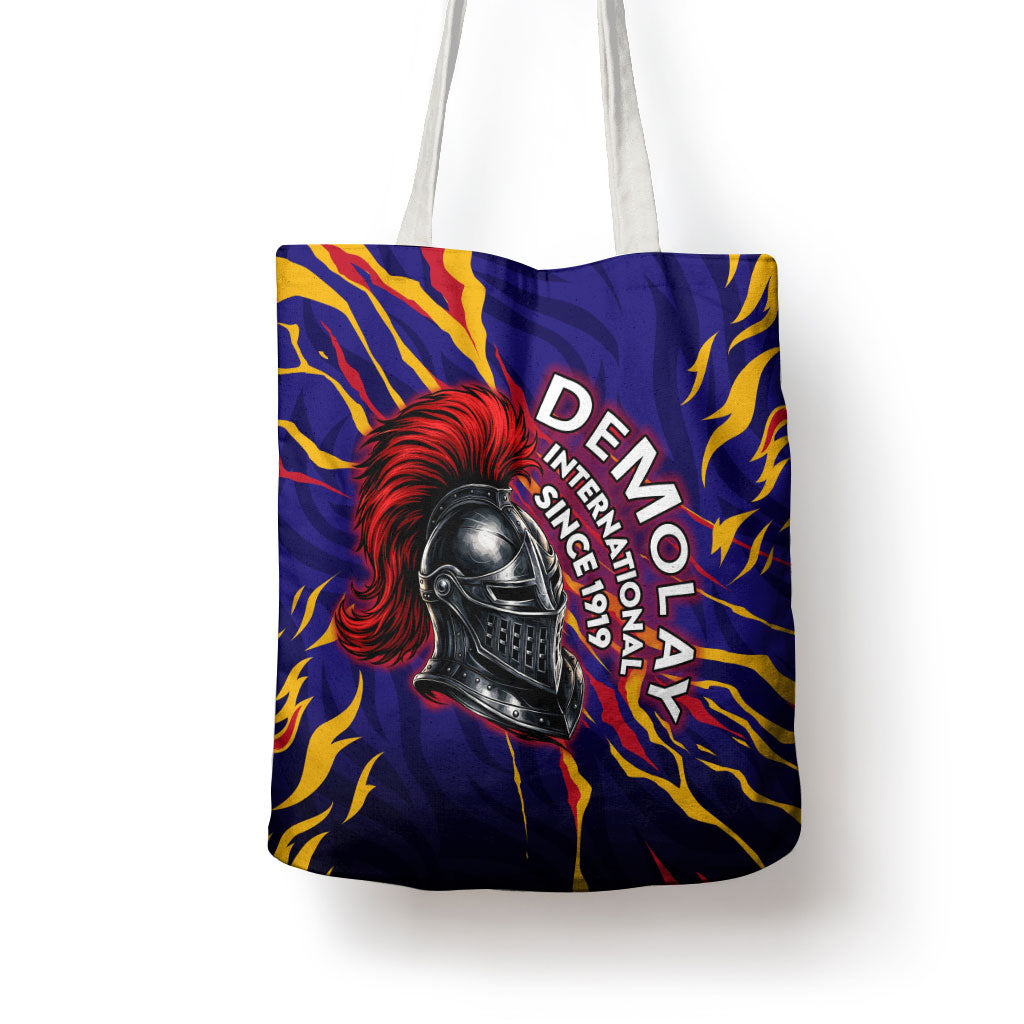DeMolay 1919 Tote Bag Knight Faith Unto Death Graphic Art