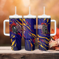DeMolay 1919 Tumbler With Handle Knight Faith Unto Death Graphic Art