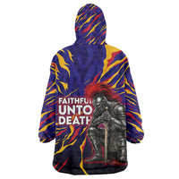 DeMolay 1919 Wearable Blanket Hoodie Knight Faith Unto Death Graphic Art