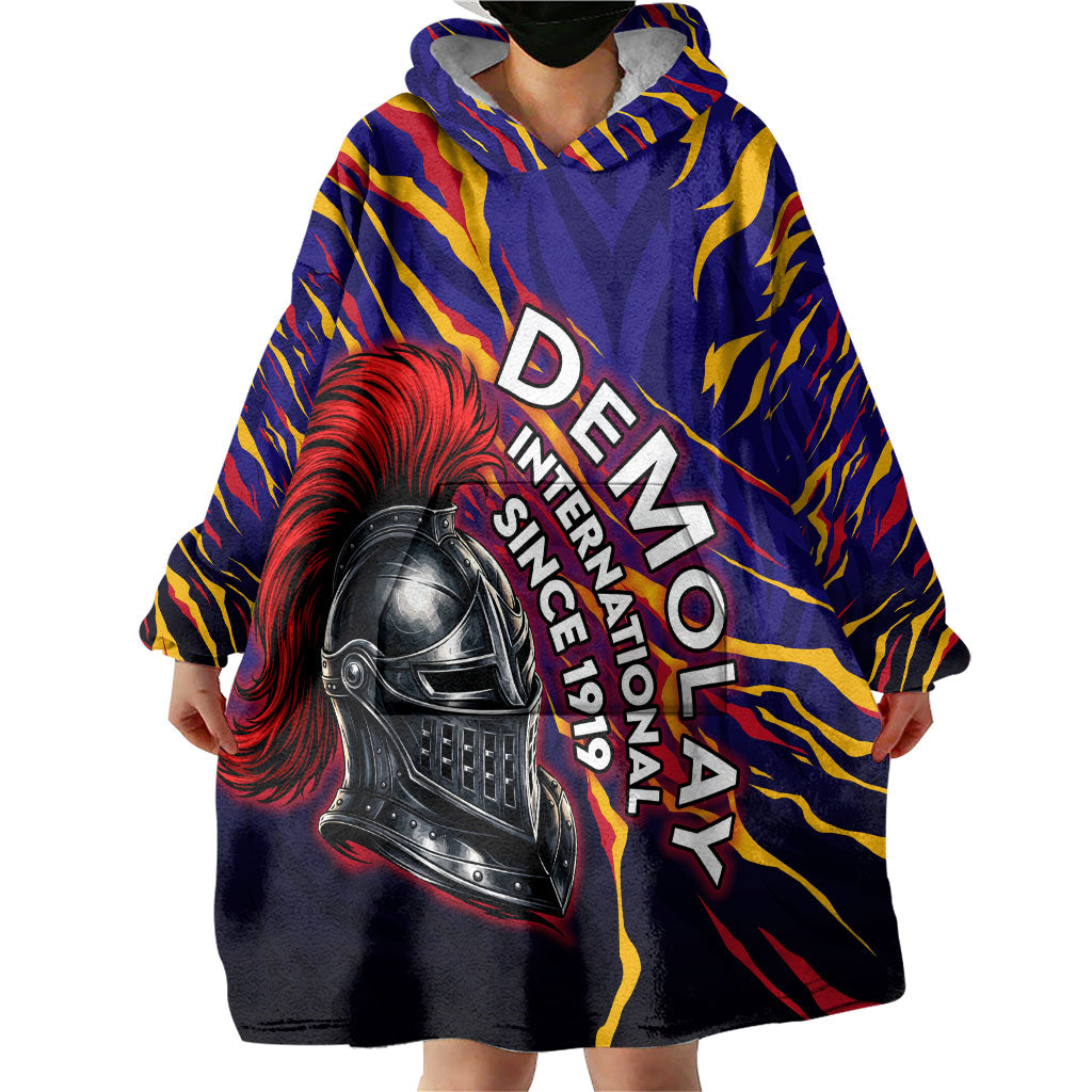 DeMolay 1919 Wearable Blanket Hoodie Knight Faith Unto Death Graphic Art