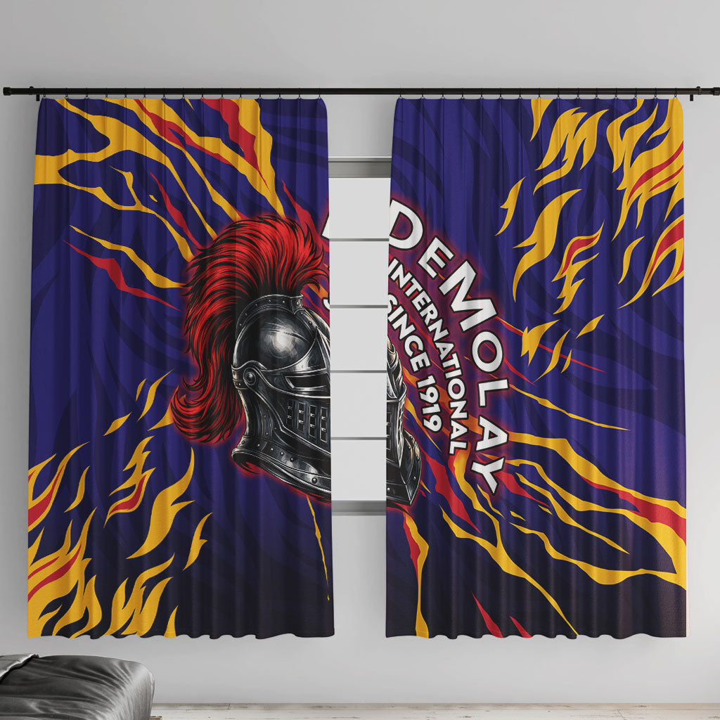 DeMolay 1919 Window Curtain Knight Faith Unto Death Graphic Art