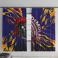 DeMolay 1919 Window Curtain Knight Faith Unto Death Graphic Art