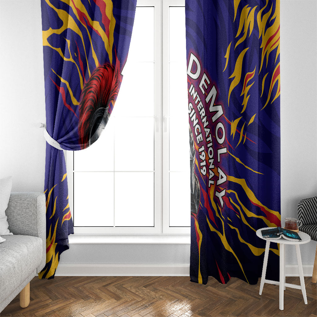 DeMolay 1919 Window Curtain Knight Faith Unto Death Graphic Art
