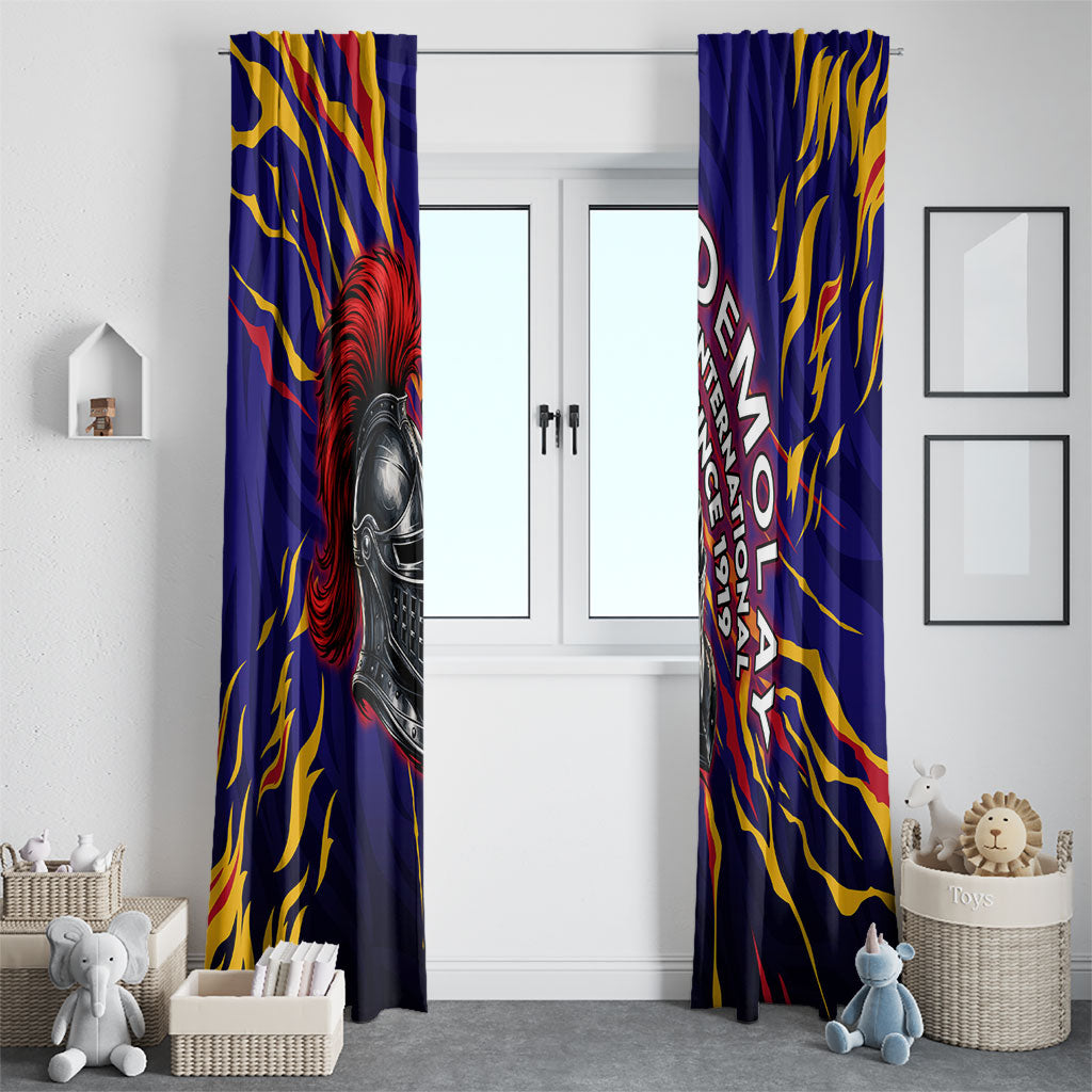 DeMolay 1919 Window Curtain Knight Faith Unto Death Graphic Art