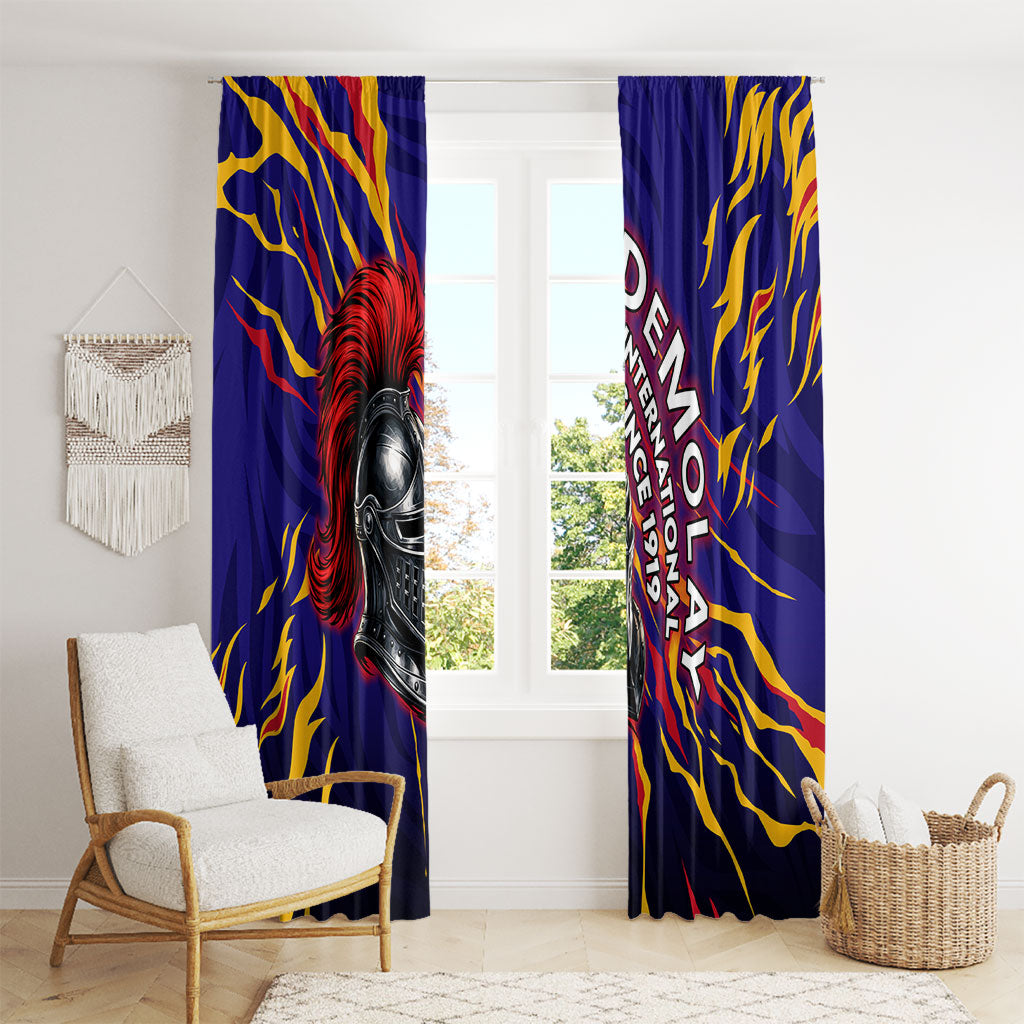 DeMolay 1919 Window Curtain Knight Faith Unto Death Graphic Art