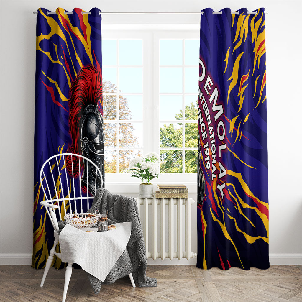 DeMolay 1919 Window Curtain Knight Faith Unto Death Graphic Art