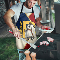 Jacques De Molay Apron Crusader Knight Retro Virtues Seven Precepts