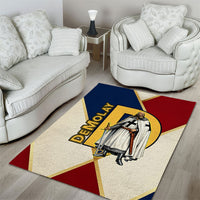 Jacques De Molay Area Rug Crusader Knight Retro Virtues Seven Precepts