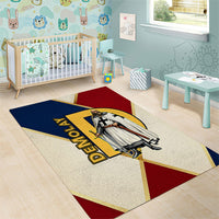 Jacques De Molay Area Rug Crusader Knight Retro Virtues Seven Precepts