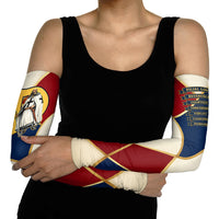 Jacques De Molay Arm Sleeves Crusader Knight Retro Virtues Seven Precepts