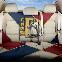 Jacques De Molay Back Car Seat Cover Crusader Knight Retro Virtues Seven Precepts