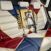 Jacques De Molay Back Car Seat Cover Crusader Knight Retro Virtues Seven Precepts