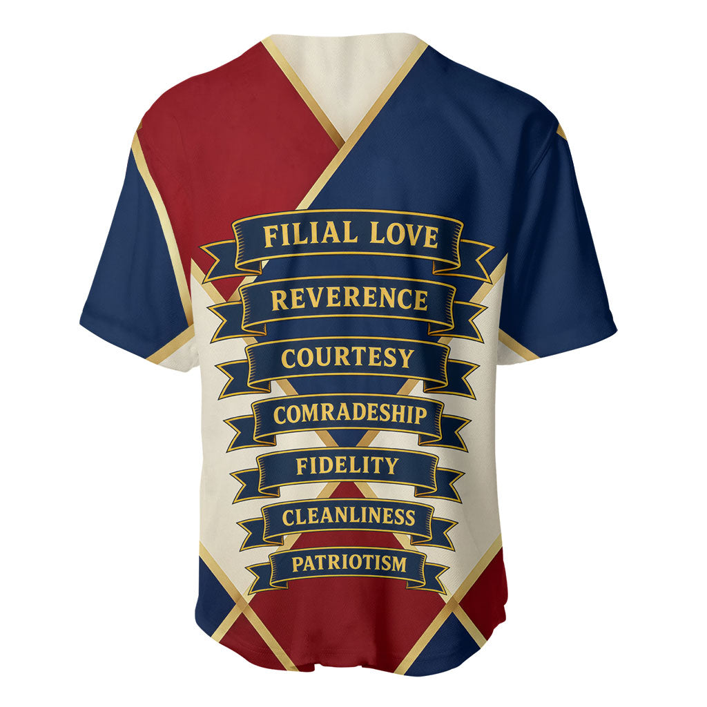 Jacques De Molay Baseball Jersey Crusader Knight Retro Virtues Seven Precepts