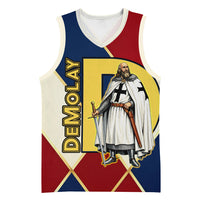 Jacques De Molay Basketball Jersey Crusader Knight Retro Virtues Seven Precepts