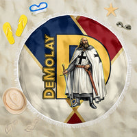 Jacques De Molay Beach Blanket Crusader Knight Retro Virtues Seven Precepts