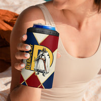 Jacques De Molay 4 in 1 Can Cooler Tumbler Crusader Knight Retro Virtues Seven Precepts