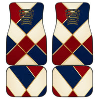 Jacques De Molay Car Mats Crusader Knight Retro Virtues Seven Precepts