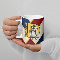 Jacques De Molay Ceramic Mug Crusader Knight Retro Virtues Seven Precepts