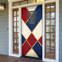 Jacques De Molay Door Cover Crusader Knight Retro Virtues Seven Precepts