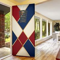 Jacques De Molay Door Cover Crusader Knight Retro Virtues Seven Precepts