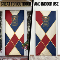 Jacques De Molay Door Cover Crusader Knight Retro Virtues Seven Precepts