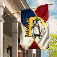 Jacques De Molay Garden Flag Crusader Knight Retro Virtues Seven Precepts