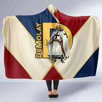 Jacques De Molay Hooded Blanket Crusader Knight Retro Virtues Seven Precepts
