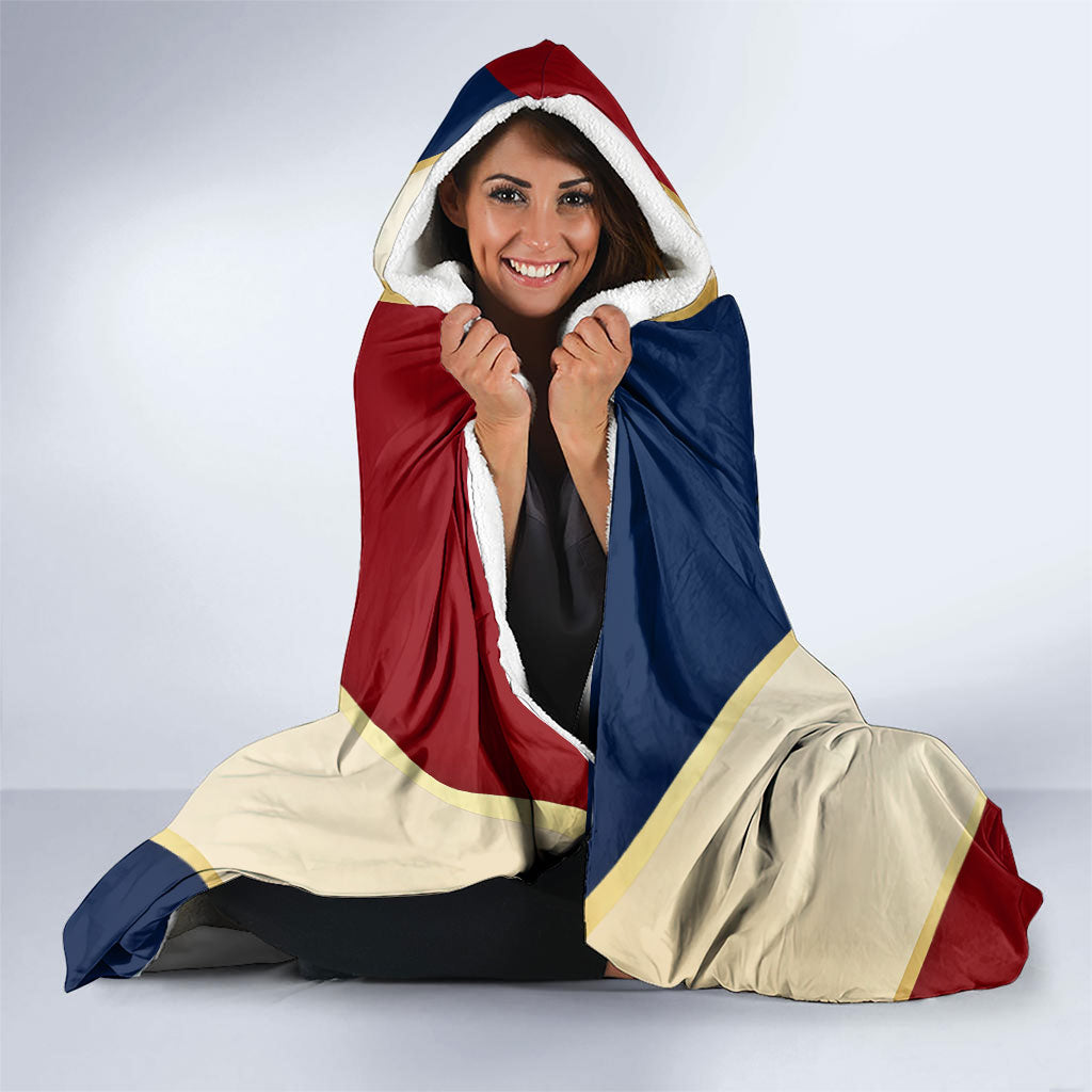 Jacques De Molay Hooded Blanket Crusader Knight Retro Virtues Seven Precepts