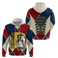 Jacques De Molay Hoodie Crusader Knight Retro Virtues Seven Precepts