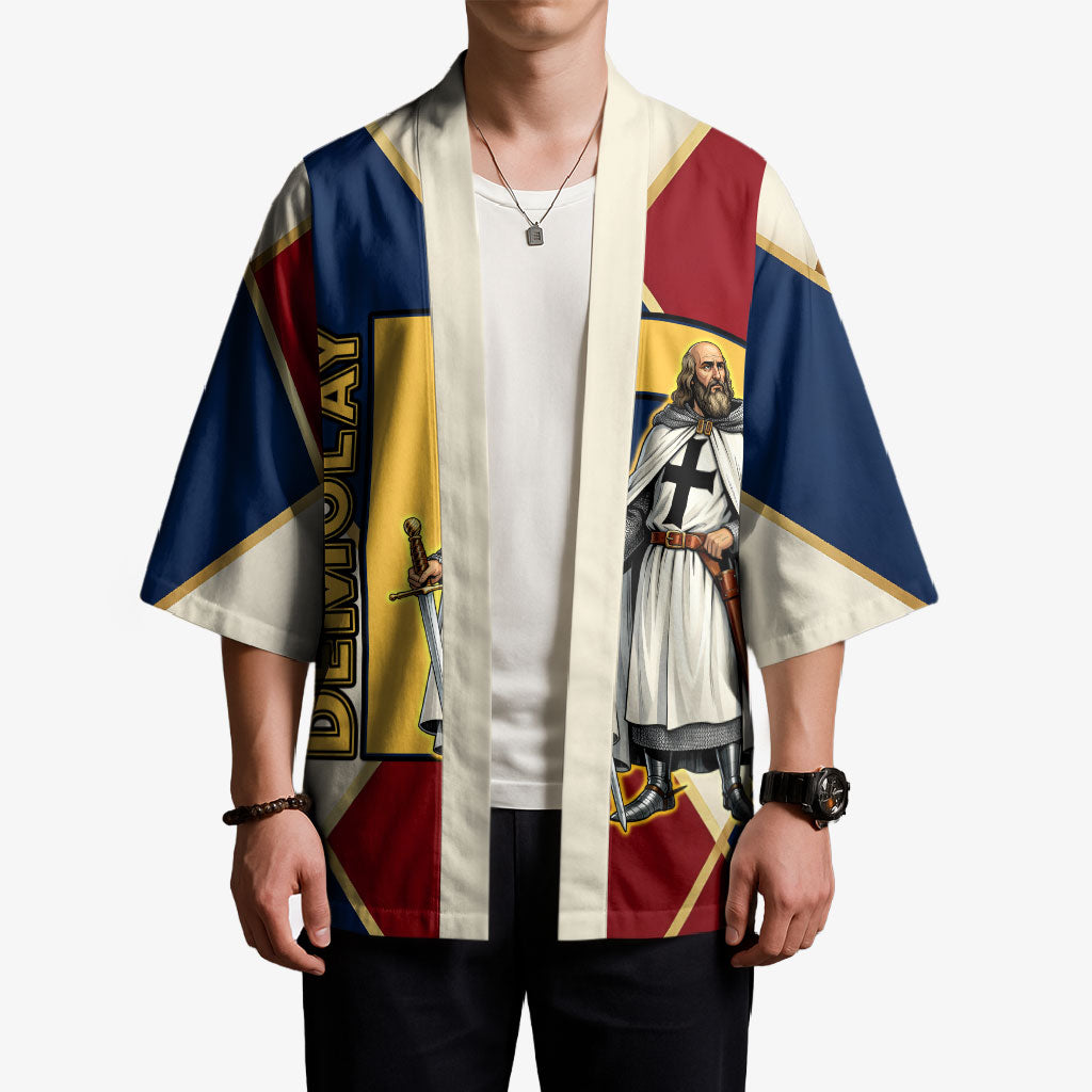 Jacques De Molay Kimono Crusader Knight Retro Virtues Seven Precepts