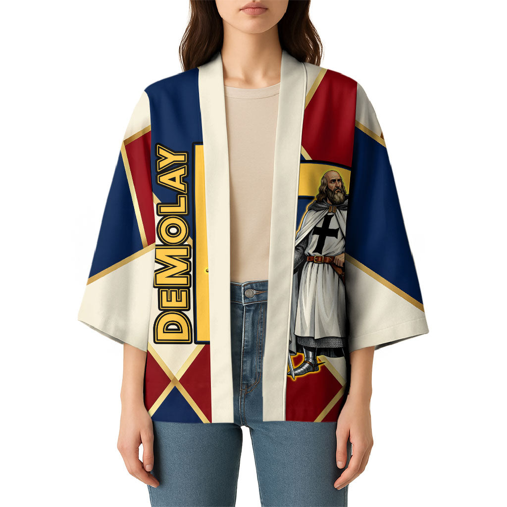 Jacques De Molay Kimono Crusader Knight Retro Virtues Seven Precepts