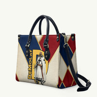 Jacques De Molay Leather Bag Crusader Knight Retro Virtues Seven Precepts