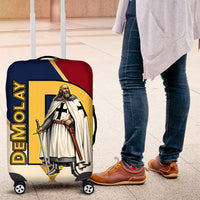Jacques De Molay Luggage Cover Crusader Knight Retro Virtues Seven Precepts
