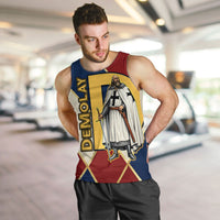 Jacques De Molay Men Tank Top Crusader Knight Retro Virtues Seven Precepts