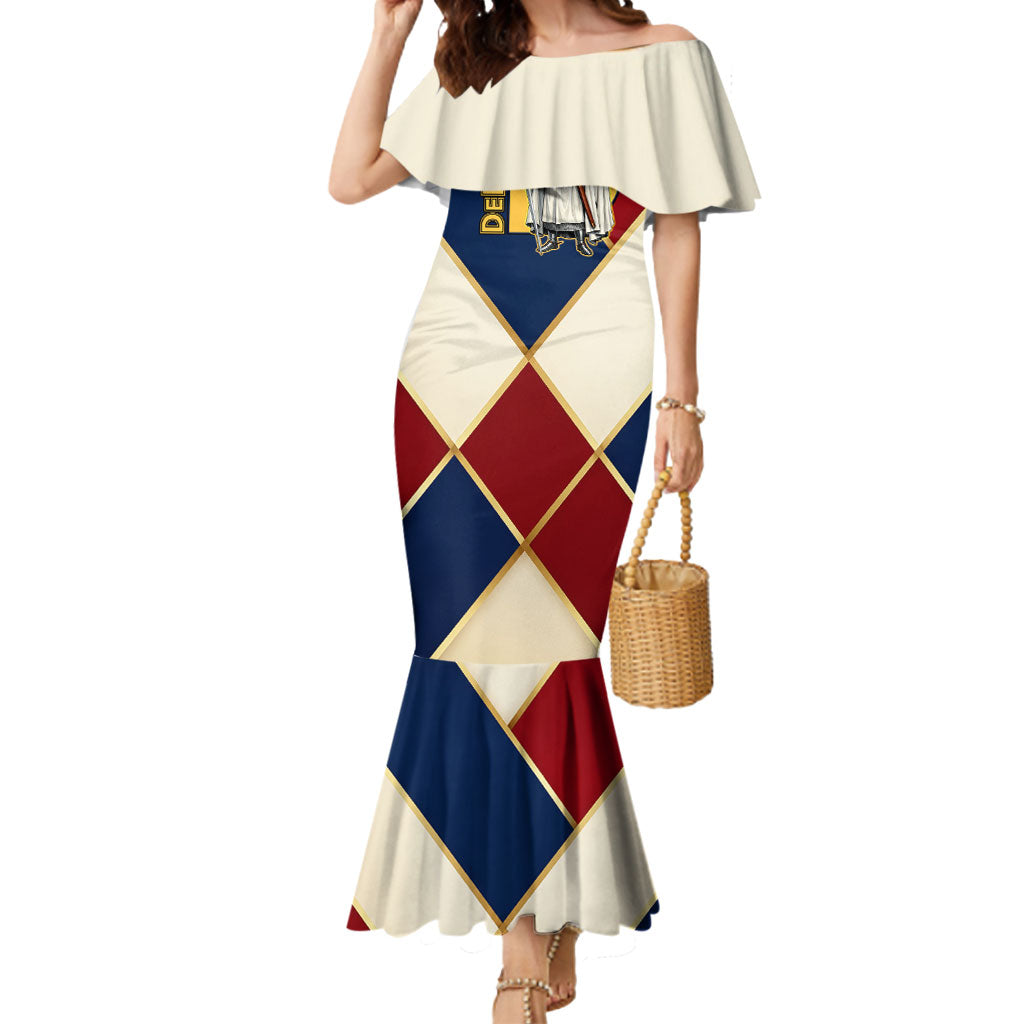 Jacques De Molay Mermaid Dress Crusader Knight Retro Virtues Seven Precepts