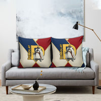 Jacques De Molay Pillow Cover Crusader Knight Retro Virtues Seven Precepts
