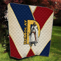 Jacques De Molay Quilt Crusader Knight Retro Virtues Seven Precepts