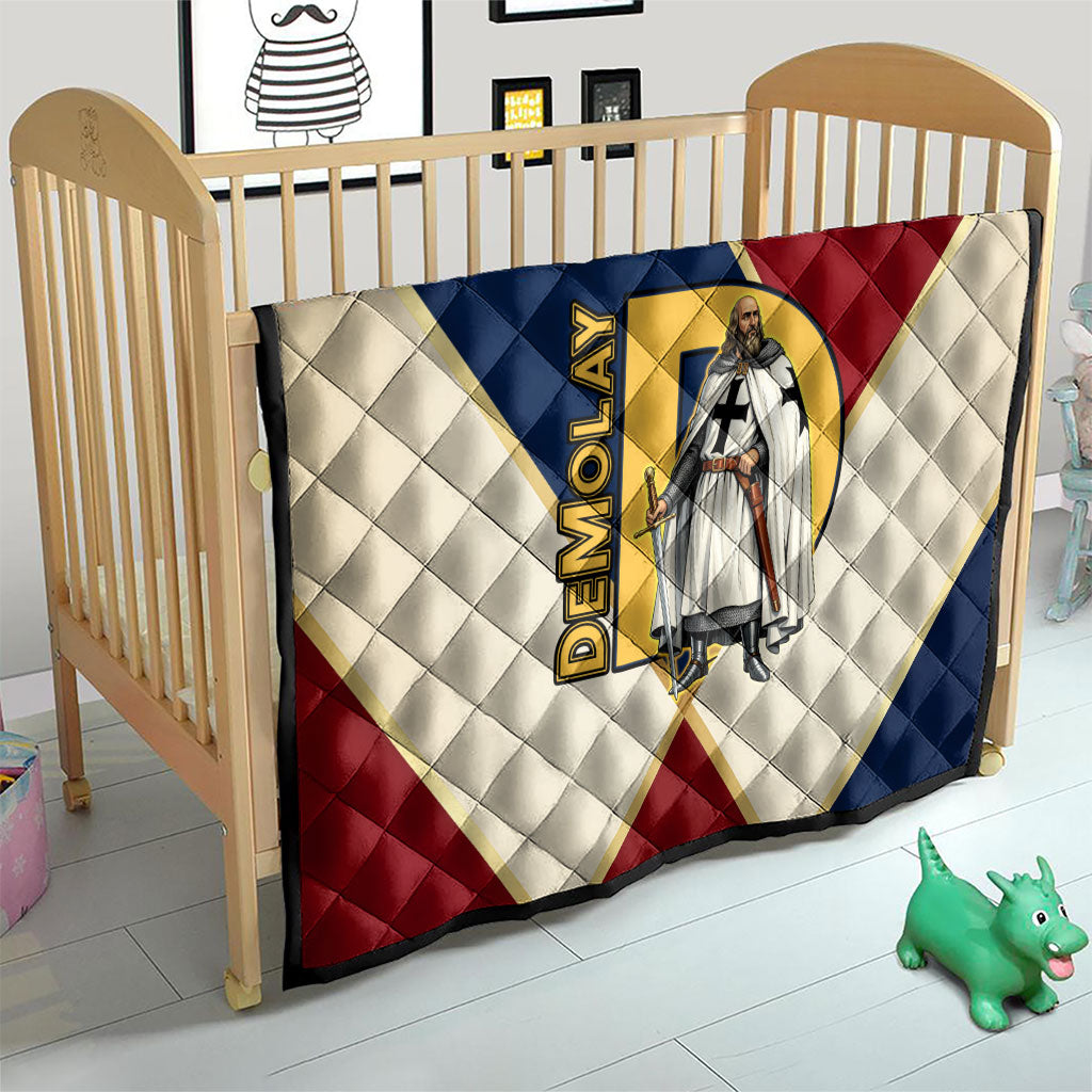 Jacques De Molay Quilt Crusader Knight Retro Virtues Seven Precepts