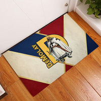 Jacques De Molay Rubber Doormat Crusader Knight Retro Virtues Seven Precepts