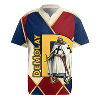 Jacques De Molay Rugby Jersey Crusader Knight Retro Virtues Seven Precepts