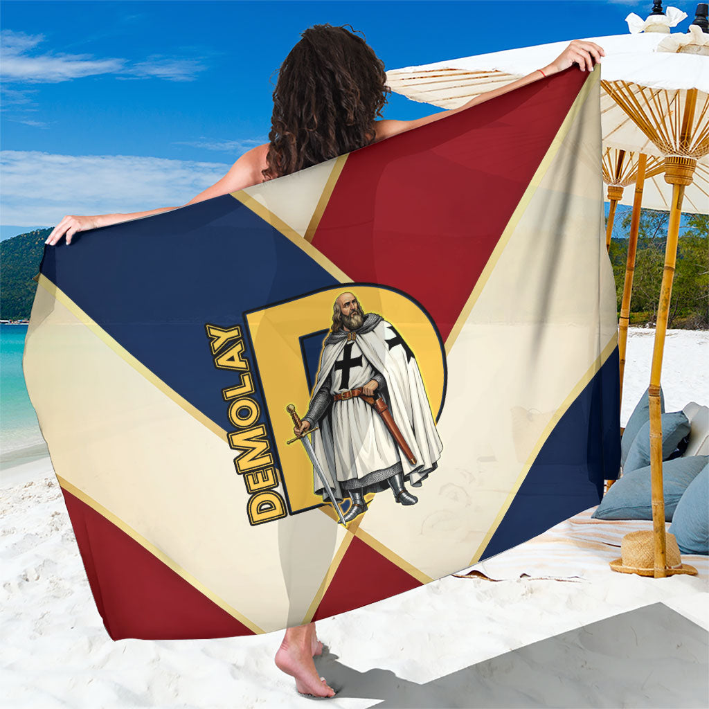 Jacques De Molay Sarong Crusader Knight Retro Virtues Seven Precepts