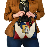 Jacques De Molay Shoulder Handbag Crusader Knight Retro Virtues Seven Precepts